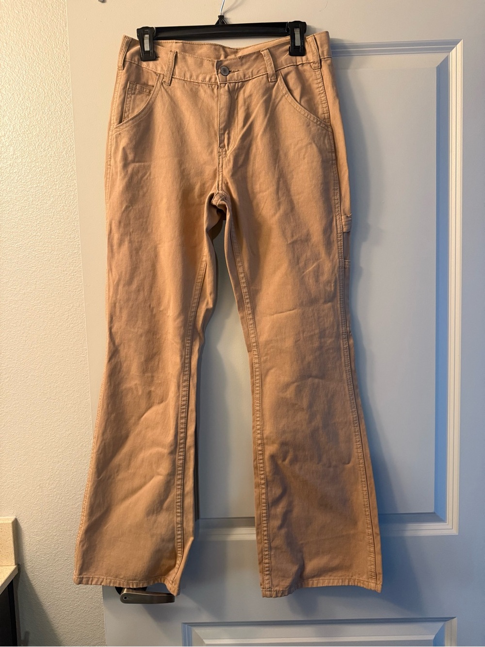 J. Galt Shanghai Cargo Pants Womens Small Khaki Flared Leg
